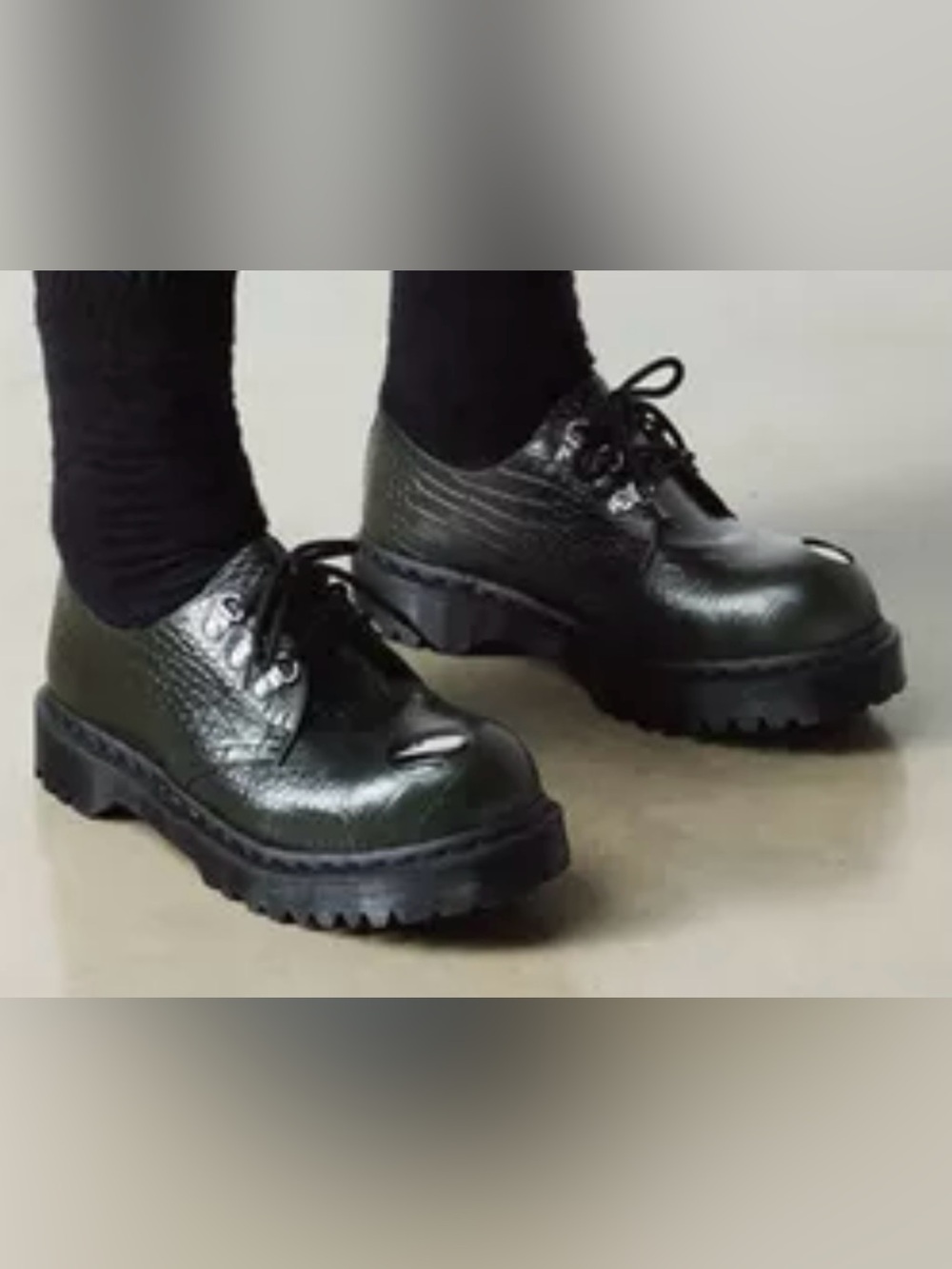 Dr.Martens 1461 BEX STEEL TOE ANALINE CROC EMBOSS shoes NEW